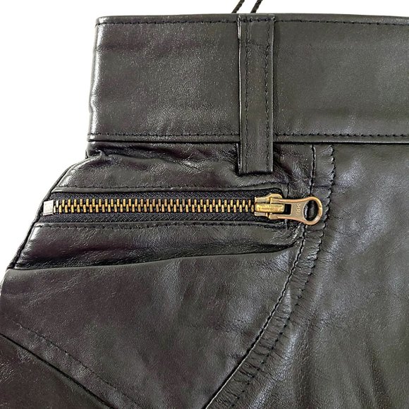 LeatherCult | Napa Leather Skirt NWT Handmade - Picture 4 of 11